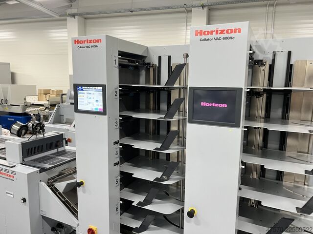 Broschürenfertigungslinie Horizon VAC-600Ha + VAC-600Hc + SPF-200a + FC-200a Booklet Making Line