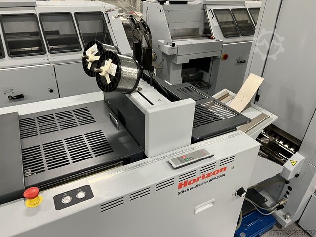Broschürenfertigungslinie Horizon VAC-600Ha + VAC-600Hc + SPF-200a + FC-200a Booklet Making Line