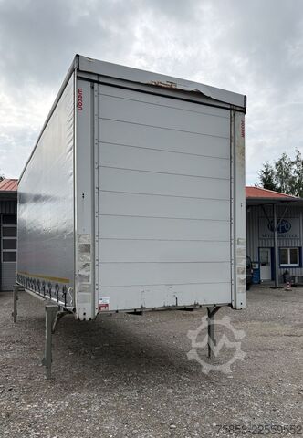 Wechselbrücke mit Pritsche & Plane Wecon Jumbo XXL Innen 3090 mm Hubdach Verzinkt