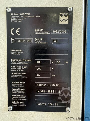 Gear milling machine Liebherr L3002