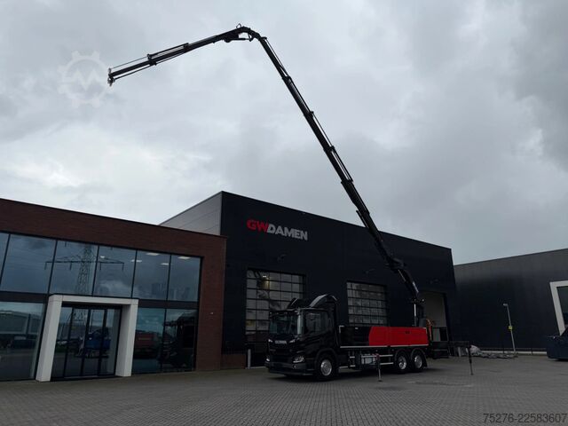 Kranwagen Scania P370 XT 6x2 HMF 3220-K6+Fly jib FJ600-K3 Euro 6D