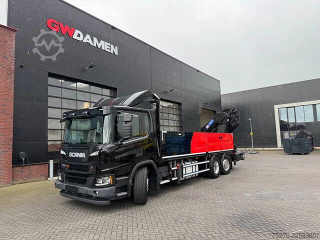 Kranwagen Scania P370 XT 6x2 HMF 3220-K6+Fly jib FJ600-K3 Euro 6D