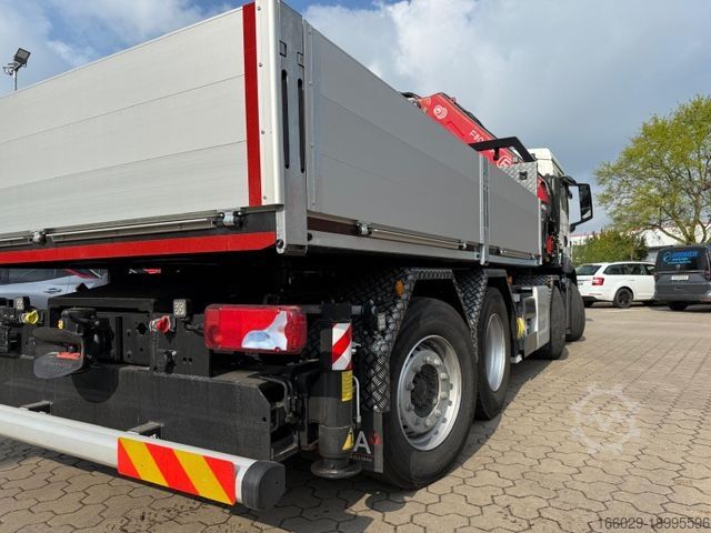 Flatbed truck MAN 35.520 8x4 Kran Fassi F800, OHNE ABSTÜTZÜBERWACH