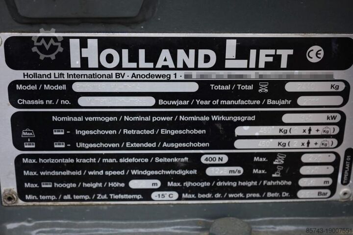Scissor lift Holland Lift Ecostar HL-7814 Electric, 10m Working Height, 450k
