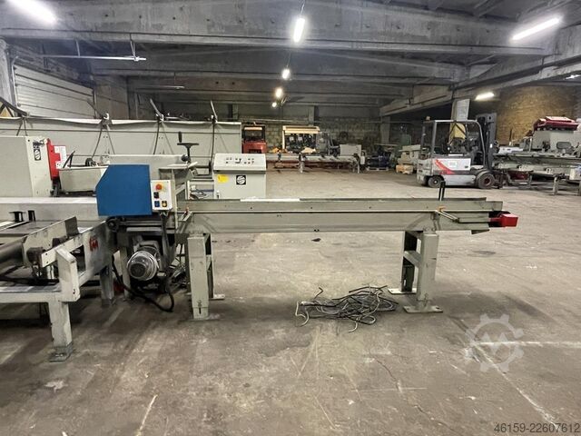 Moulder line automation with stacker Weinig E6 infeed + A5 outfeed + stacker