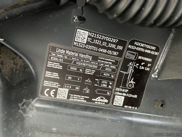Elektro 4 Rad-Stapler Linde E30L-01