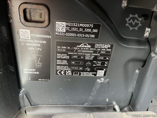 Elektro 3 Rad-Stapler Linde E14-02
