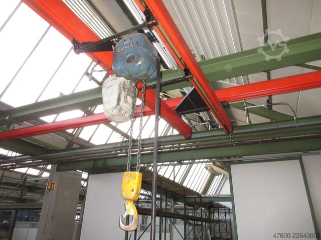 Portalkran Brückenkran Hallenkran Kran Demag Kranhimmel KBK 1000KG Kran KBK 2 II KBK2 11x7m 500Kg PK Kettenzug