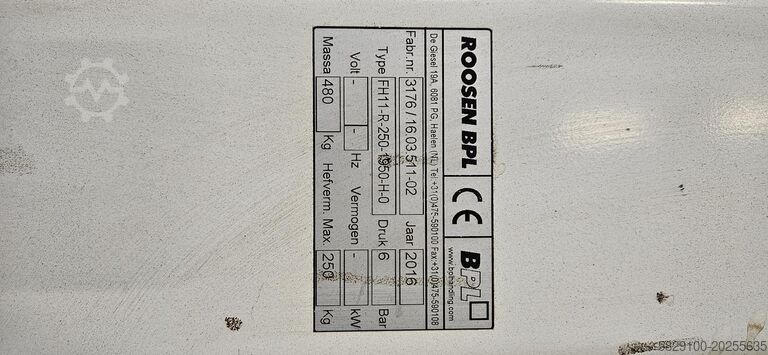 Lifting device Roosen Heftoestel 250 kg uitslag 4 mtr