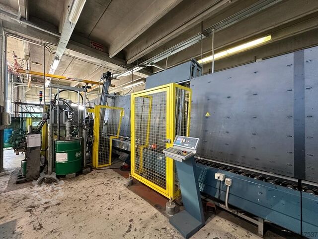 Insulating glass making machine Lisec Gas line