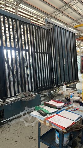 Insulating glass making machine Lisec Gas line