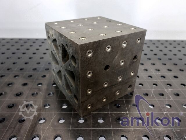 Clamping cube 200 mm vibration shaker BAT Magnesium Shaker Fixture Cube