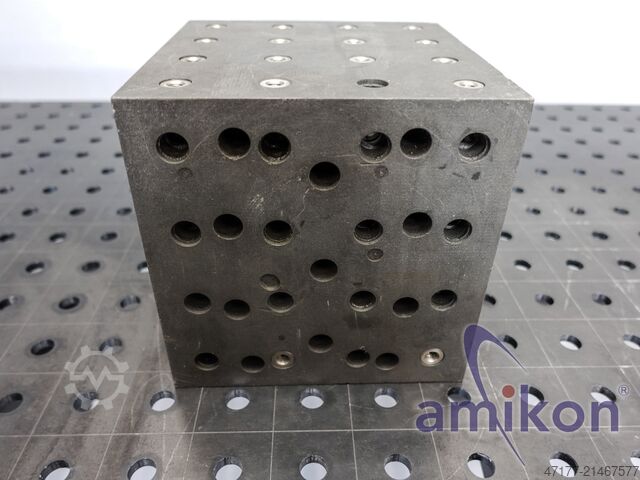 Clamping cube 200 mm vibration shaker BAT Magnesium Shaker Fixture Cube