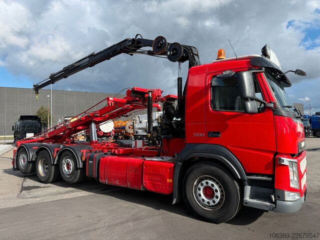 Autokran VOLVO FM500 8x2 Pusher Tridem Crane Hiab 099 B3 Radio
