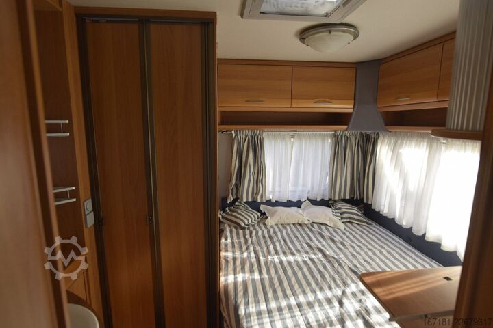 Wohnwagen KNAUS Eurostar 450 mit Mover und Vorzelt