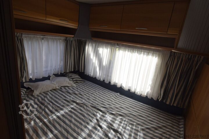 Wohnwagen KNAUS Eurostar 450 mit Mover und Vorzelt