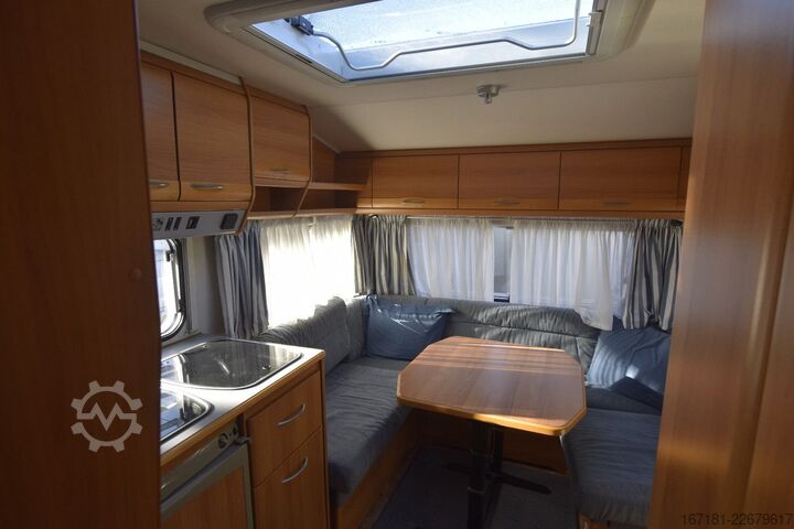 Wohnwagen KNAUS Eurostar 450 mit Mover und Vorzelt