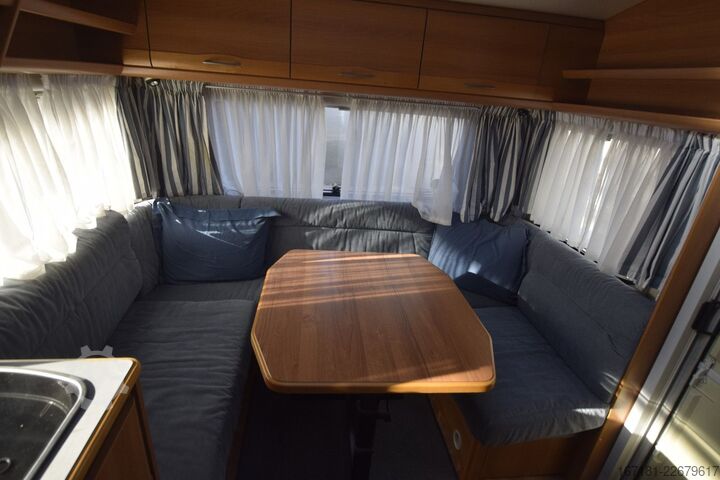 Wohnwagen KNAUS Eurostar 450 mit Mover und Vorzelt
