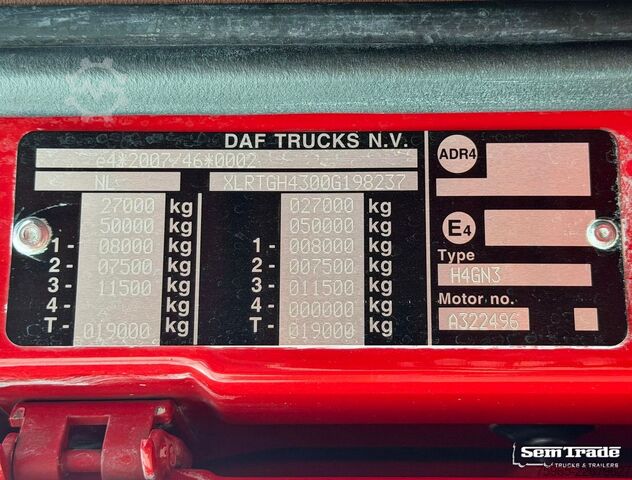 Standard SZM DAF XF 480 FTG SSC 6X2 TWINSTEER SPECIAL INTERIOR SP