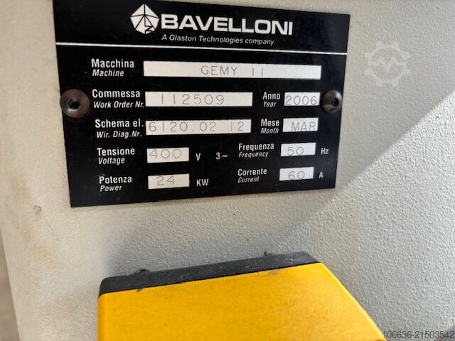 Glasschleifmaschine BAVELLONI Gemy 11