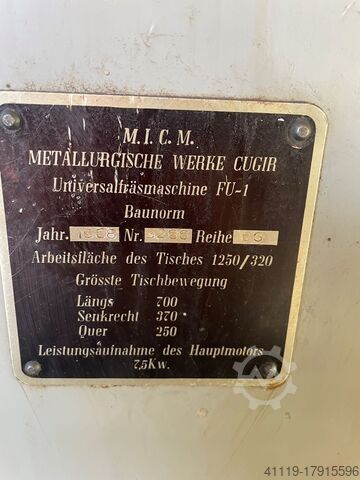 Universal milling machine CUGIR FU-1  