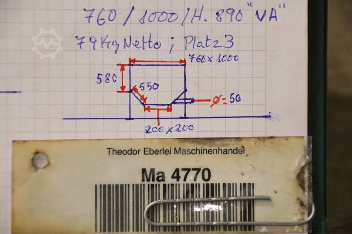 Behälter VA unbekannt 550 Ltr