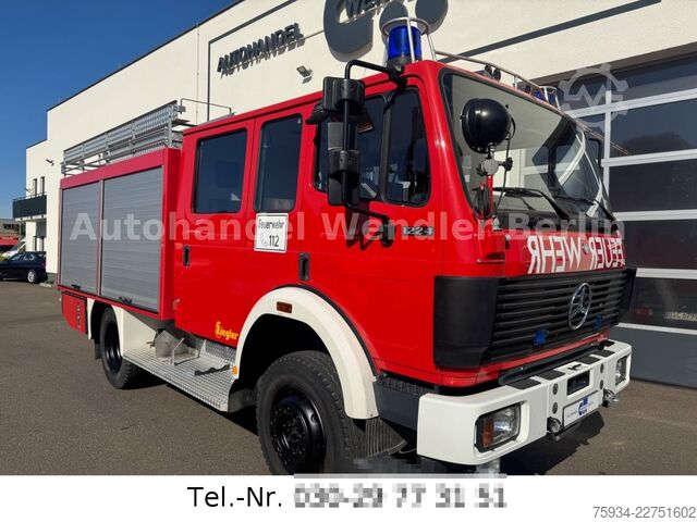 Vacuum tank truck MERCEDES-BENZ SK 1224 AF  TLF 16/25 4x4Tank 2400l orig.18tkm
