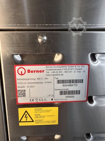 Standherd m 4 Kochstellen u Bratofen Berner BSH4BKTD