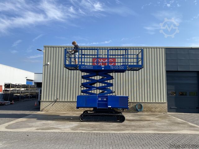 2008 Omega Platforms TS105-500, Rups schaarhoogwerker Omega Platforms TS105-500, Rups schaarhoogwerker