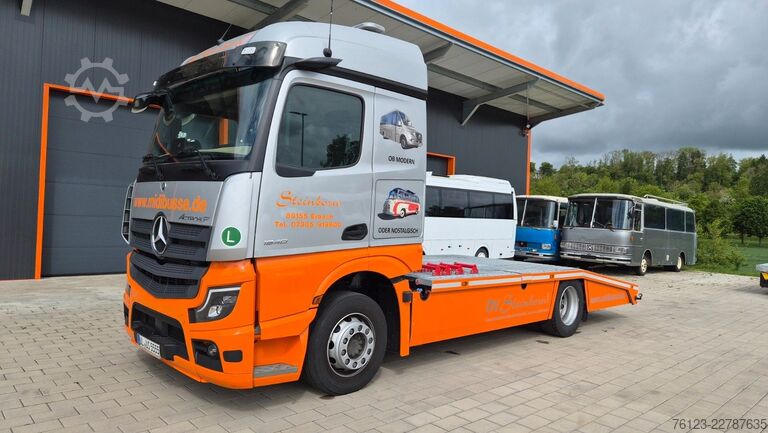 Car carrier truck MERCEDES-BENZ Actros 18.400 Flachzug Fahraufträge auf Wunsch