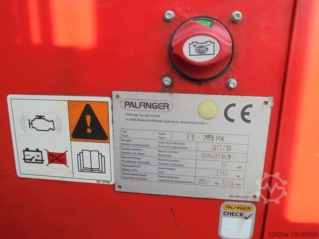 Frontstapler PALFINGER F3 203 Mitnahmestapler 650h