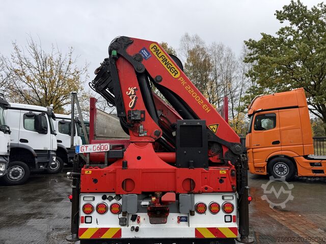 Kipper LKW Scania R580 V8 8X4 Kipper Kran Palfinger 22002