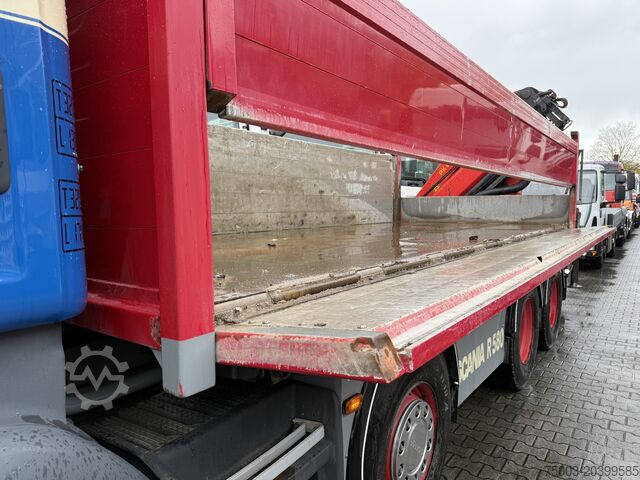 Autokran Scania R580 V8 8X4 Kipper Kran Palfinger 22002