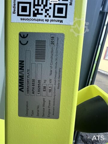 Construction equipment Ammann APH6530 vibrating plate 538 kg