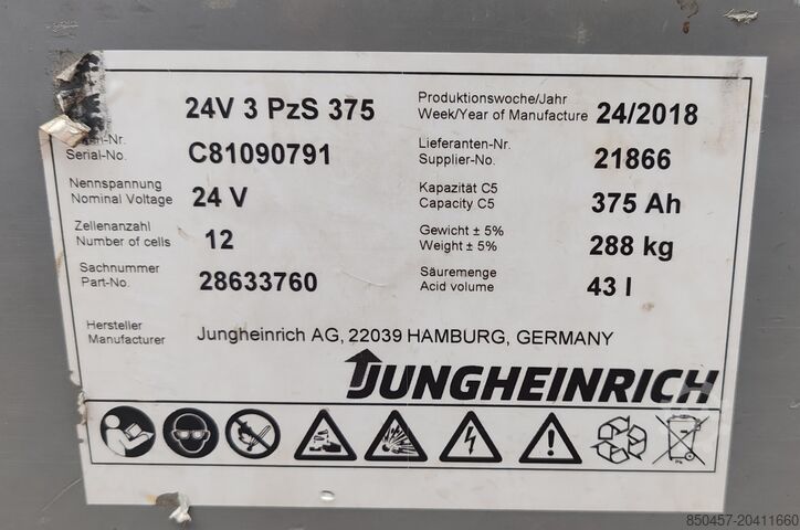Palettenstapler Jungheinrich ERD 220 2t/ 2018y/ 5847h