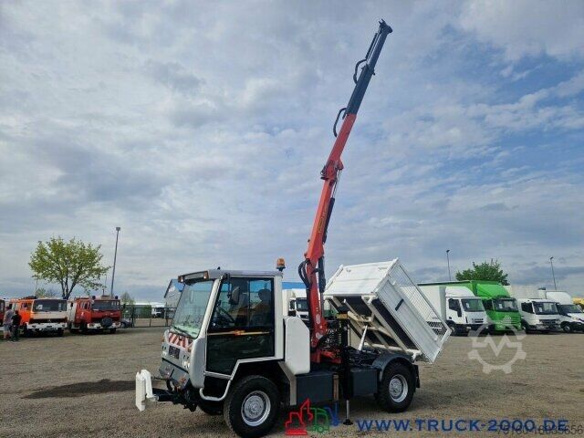 Transporter mit Kipper Multicar Boki 4x4 Kran 5.+ 6.Steuerkreis Kommunalplatte