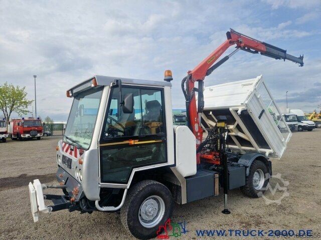 Transporter mit Kipper Multicar Boki 4x4 Kran 5.+ 6.Steuerkreis Kommunalplatte