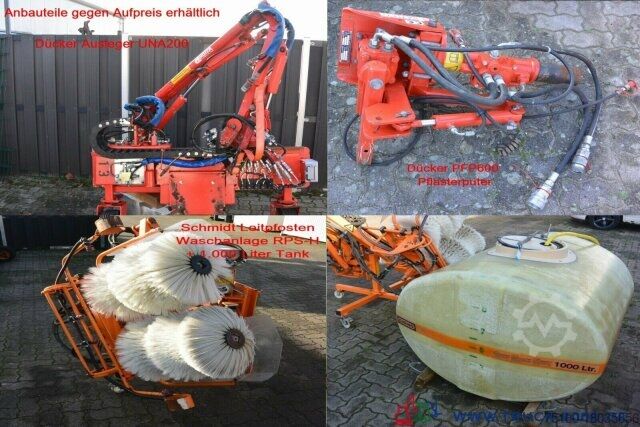 Transporter mit Kipper Multicar Boki 4x4 Kran 5.+ 6.Steuerkreis Kommunalplatte