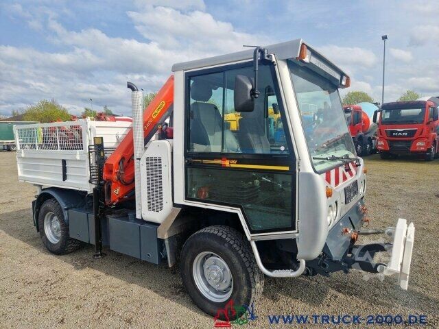 Transporter mit Kipper Multicar Boki 4x4 Kran 5.+ 6.Steuerkreis Kommunalplatte