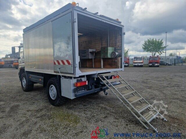 Box truck Mercedes-Benz Atego 824 4x4 Ideal Werkstatt-Wohn-Expeditionsmobil