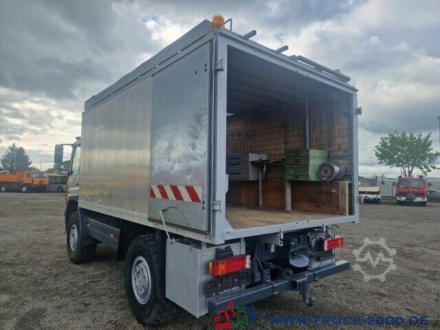 LKW mit Kofferaufbau Mercedes-Benz Atego 824 4x4 Ideal Werkstatt-Wohn-Expeditionsmobil