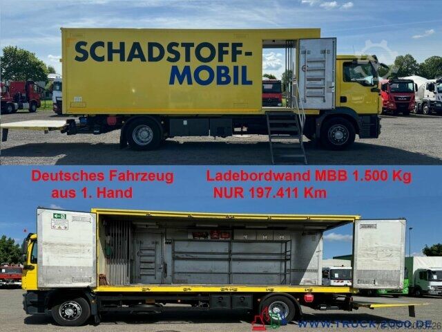 LKW mit Kofferaufbau MAN TGM 15.250 Dünnschede Schadstoffmobil LBW 197TKM