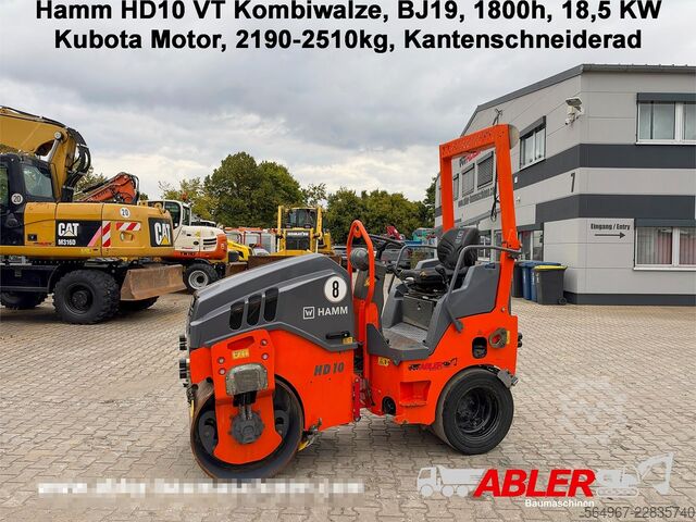 Combination roller Hamm HD10 VT 18,5 kW Kantenschneiderad