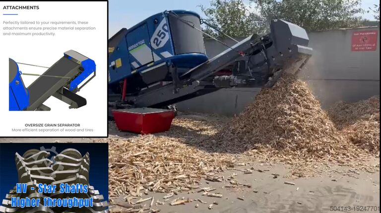 Twin-shaft shredder Arjes / Eggersmann Impaktor 250 EVO II
