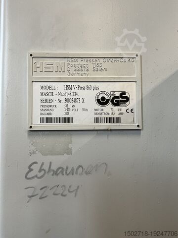 Baler HSM V-Press 860 plus