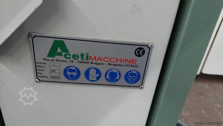 Univ. radius metal belt grinder ACETI Aceti 60