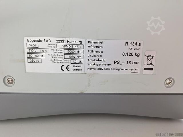 Centrifuge Eppendorf 5424 R