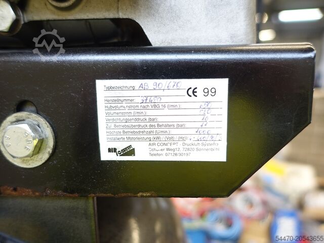 Piston compressor CONDOR AB 90/670