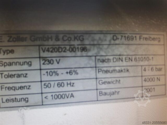 Tool presetter ZOLLER V420D2-00196