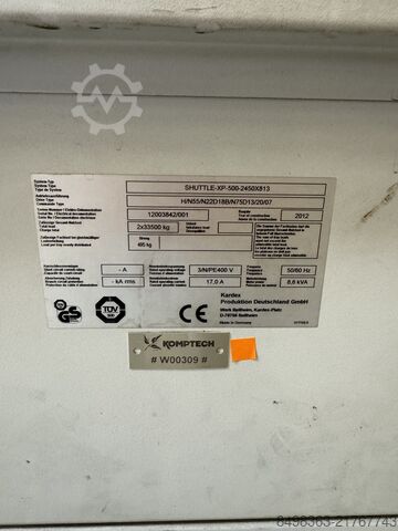 High-bay warehouse Kardex remstar Shuttle XP 500